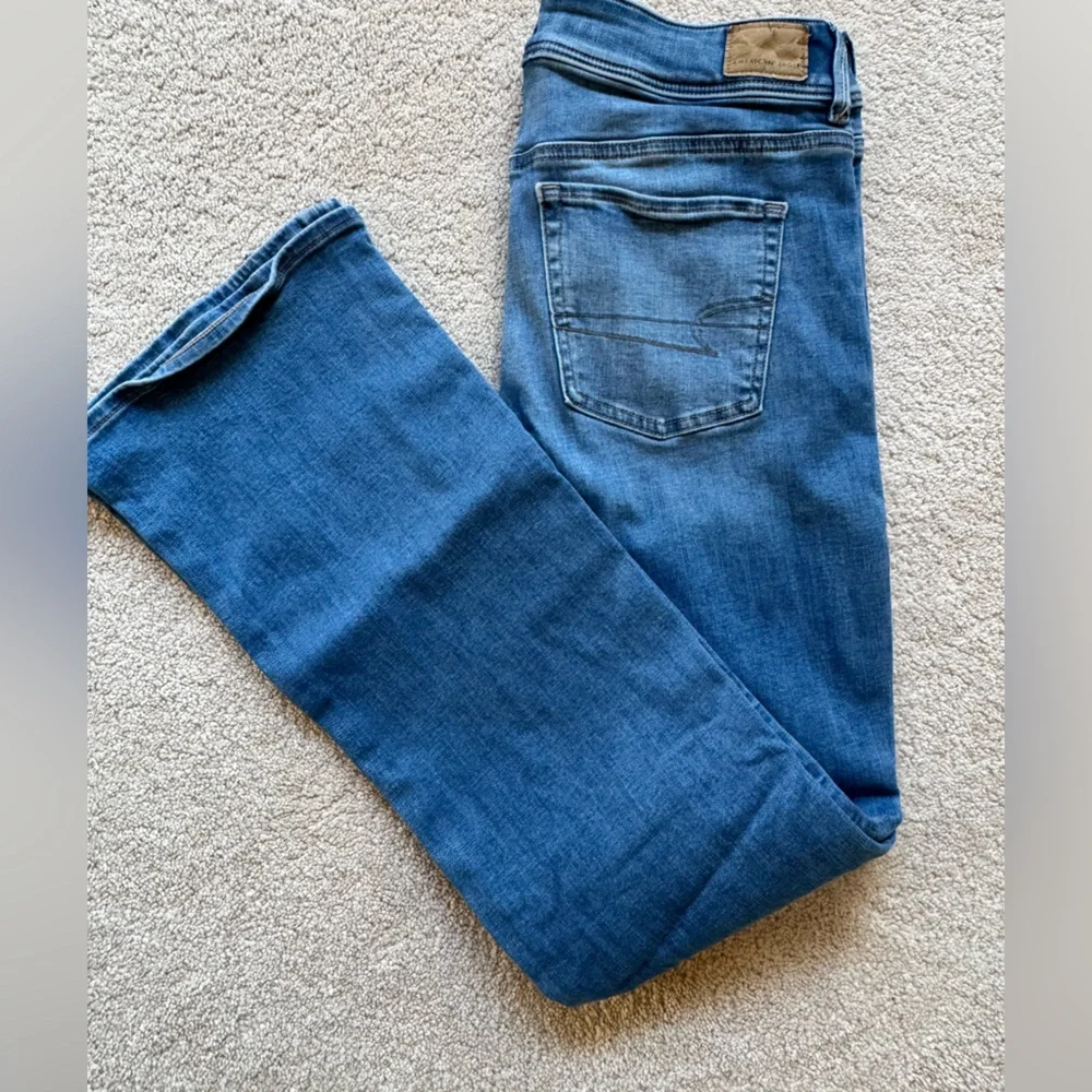 American Eagle Outfitters Dark Blue Kick boot Jeans - Picture 2 of 4
